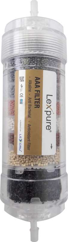 lexpure Pokar RO 9" inch x 2.5" inch AAA ( Alkaline , Anti Bacteril , Antioxident Filter) + 2 pcs Push fit Elbow + X clamp 2 pcs Suitable for all RO Water Purifier Solid Filter Cartridge(5, Pack of 1)