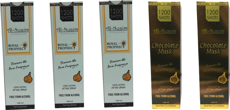 Al Nuaim ALNUAIM ROYAL PROPHECY, CHOCLATE MUSK (PACK OFF 5 ) Floral Attar(Musk)