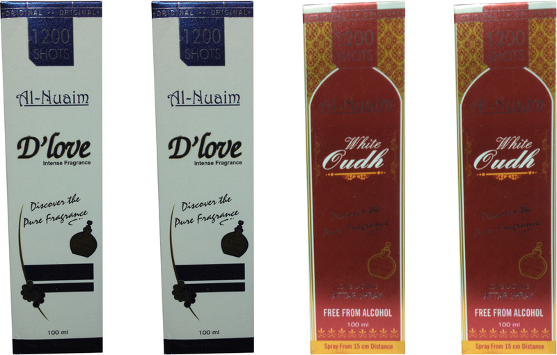 Al Nuaim ALNUAIM D'LOVE, WHITE OUDH PACK OFF 4 Floral Attar(Musk)