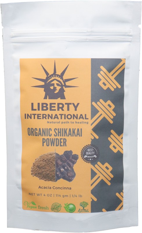 LIBERTY INTERNATIONAL 100%  Shikakai Powder, Acacia Concinna Excellent Hair Conditioner,  and Skin Care NT04(114 g)