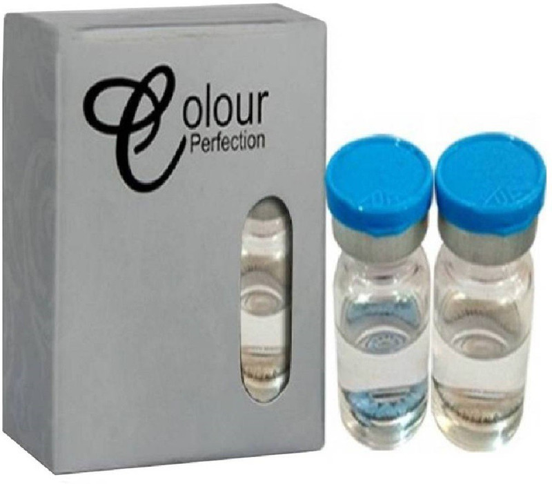 colour perfection 3 Tone Hazel Colortone Contact Lenses-Without Power Quaterly(-0.0, Colored Contact Lenses, Pack of 1)