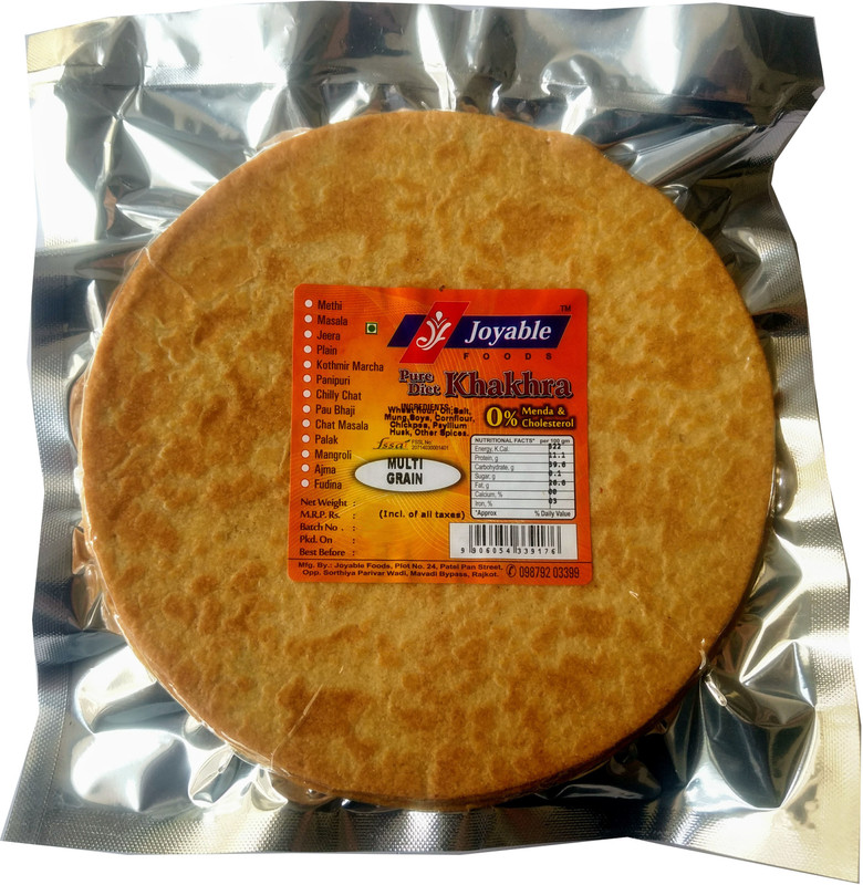 joyable Diet Khakhra (Multi Grain) - Pack of 5, 180 gms each(Pack of 5, 5 x 180, 900 g)