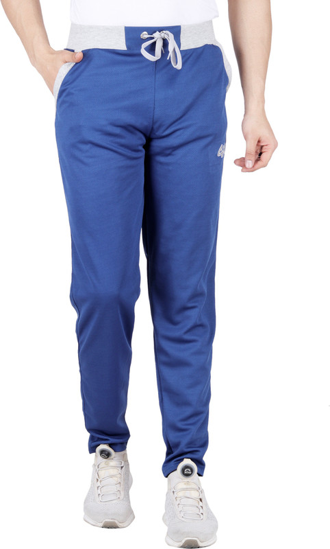 four x Solid Men & Women Dark Blue Track Pants