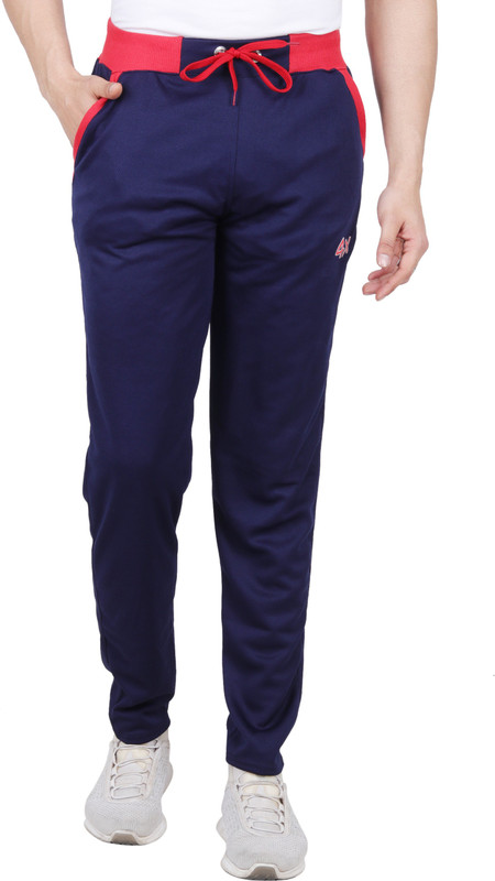 four x Solid Men & Women Blue Track Pants
