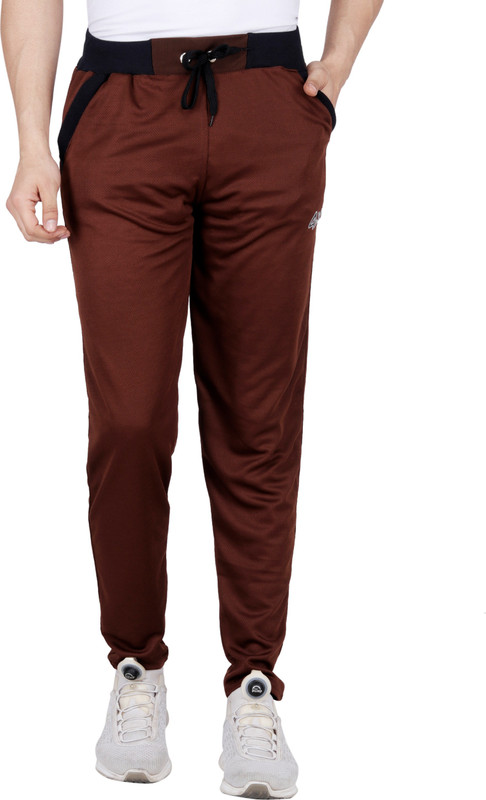 four x Solid Men & Women Brown Track Pants