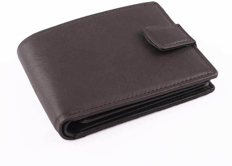 ox rodeo Men Casual Brown Genuine Leather Wallet(15 Card Slots)
