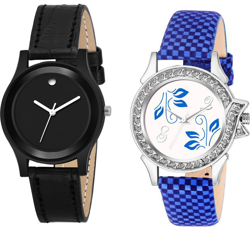 leaperd LK~01-02 Stylish Sett For Valentine Day For Your Love Combo UU~74 For Women And Girls Analog Watch  - For Women