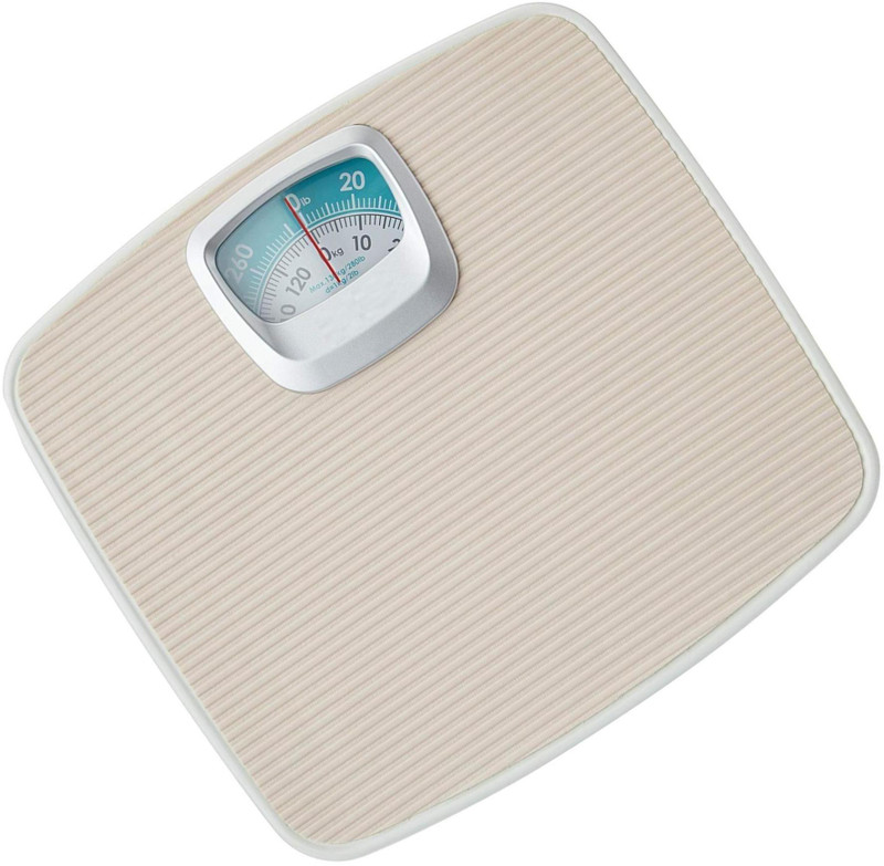 Rorian Analog Weight Machine For Human Body, Capacity 130Kg Mechanical Manual Analog (9820) Weighing Scale(White)