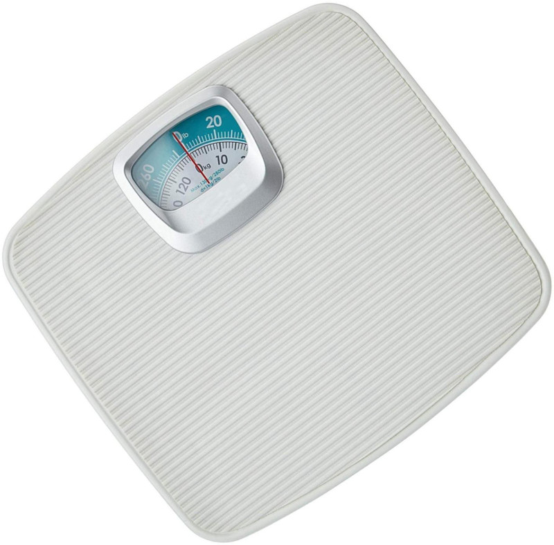 Rorian Analog Weight Machine With 130 Kg Capacity, Mechanical Analog Weighing Scale(White)