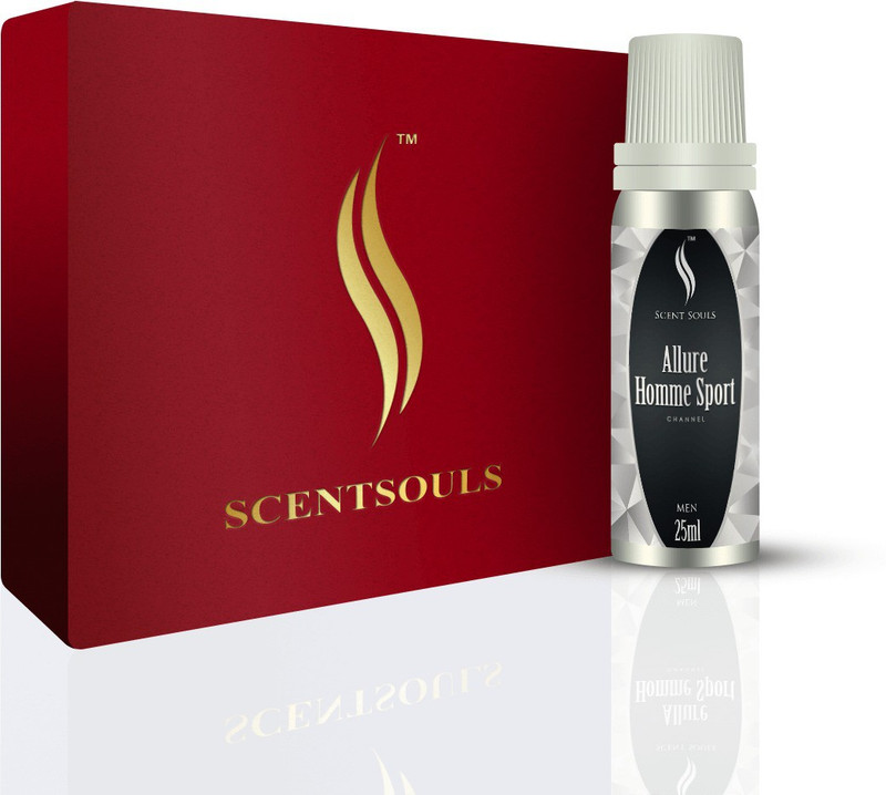 Scent Souls Channel Allure Homme Sport Perfume Oil / Fragrance Oil (Attar) For Men Inspired By Chanel Allure Homme Sport Perfume 25 ml (Free 3ml Empty Roll On Bottle ) Floral Attar(Citrus)