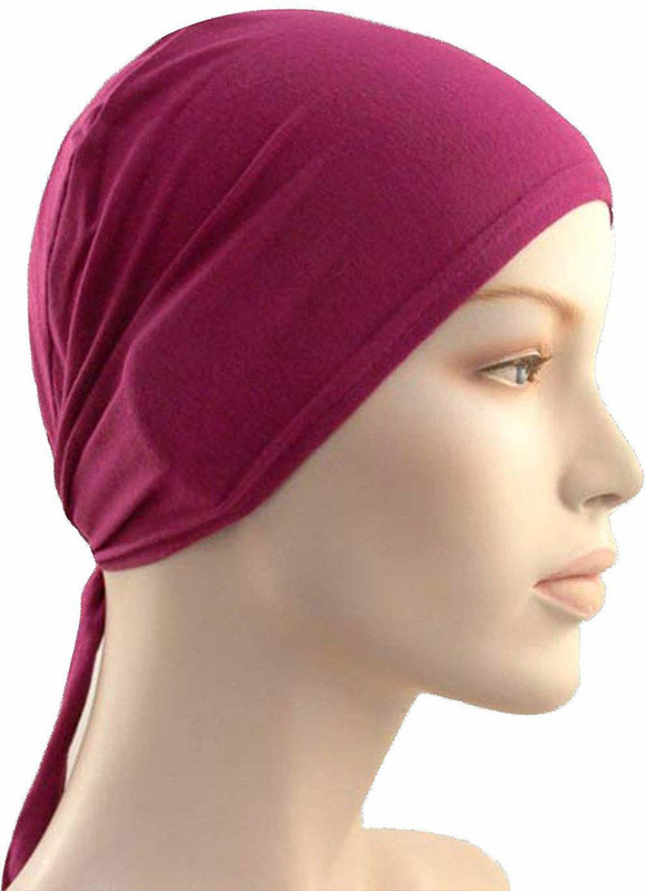 blendmix Solid Hijab TIE BACK BONNET, Women Under Scraf Stole Islamic Wear, Men Helmet Bandanna Kitchen, Pregnancy Hair Cover Chemo Cap
