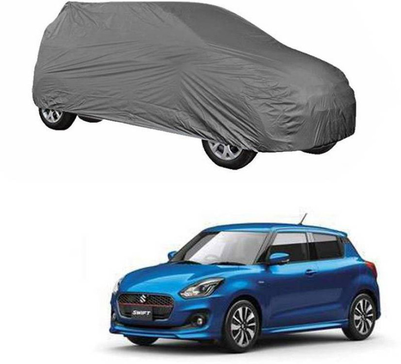 branded car cover Car Cover For Maruti Suzuki Swift (Without Mirror Pockets)(Grey, For 2018 Models)