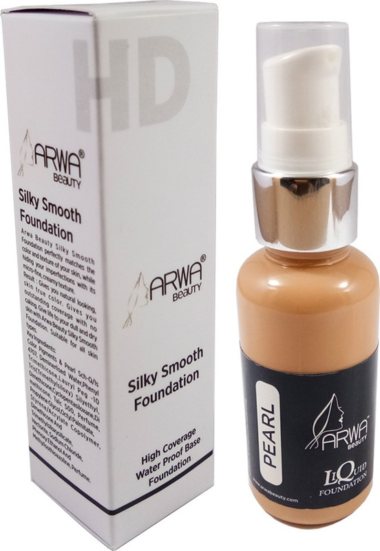 Arwa Beauty Micro-Fine Creamy Texture No Caking Liquid Foundation for Very  Fair to Fair Skin Tone 03 Foundation(Pearl, 30 ml)