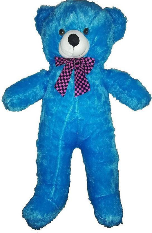 omi toys Stuffed Spongy/Fluffy/Huggable/Cute High Quality Small Teddy Bear for Birthday Gifts/Girls/Lovable/Valentine - 91 cm (Red)  - 91 cm(Blue)