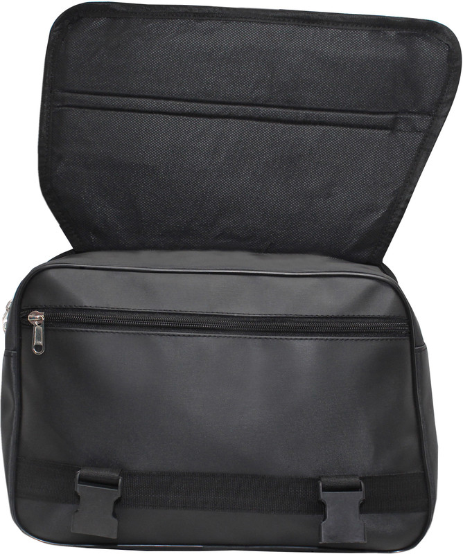 GoodluckSB Saddle Bag Black Polyester Motorbike Saddlebag