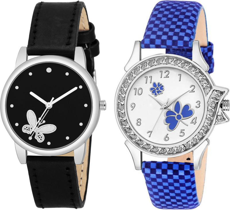 apson Butterfly Printed Dial And Multicolour Strap Specially Designer For Valentine Day KK~40 Women And Girls Analog Watch  - For Women