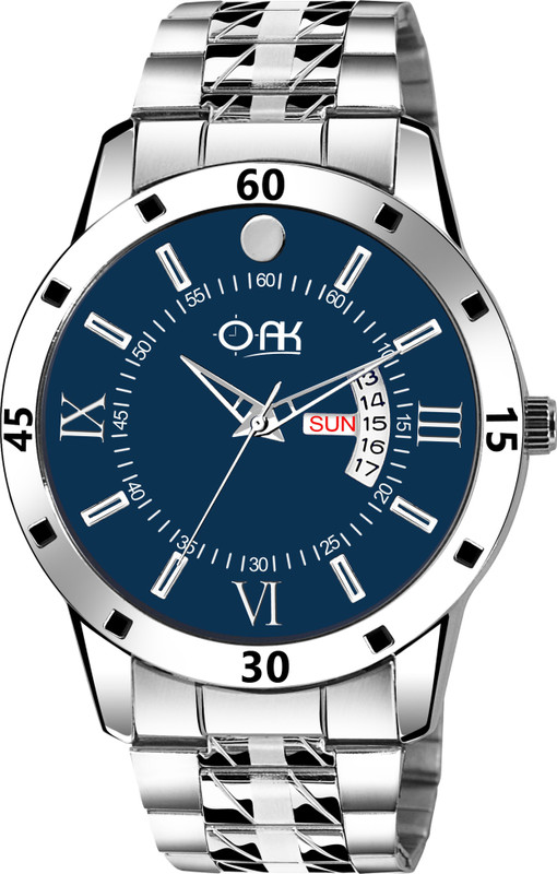 oak Analogue Stainless Steel Blue Dial OAK-DD-CS-02 Hybrid Smartwatch Watch  - For Men
