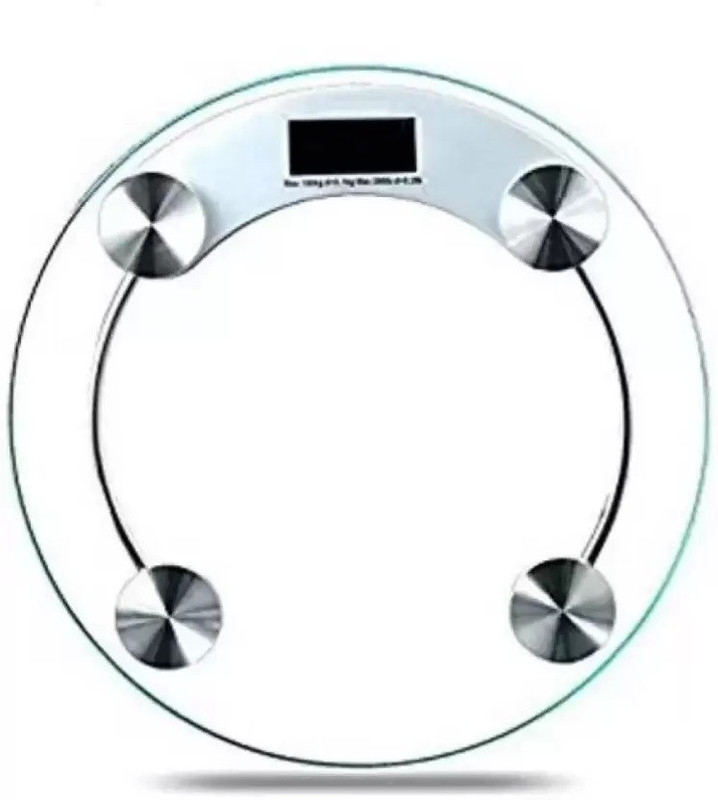 Kumar Retail Personal Health Human Body Weight Machine 8mm Round Glass Weighing Scale Weighing Scale(White)