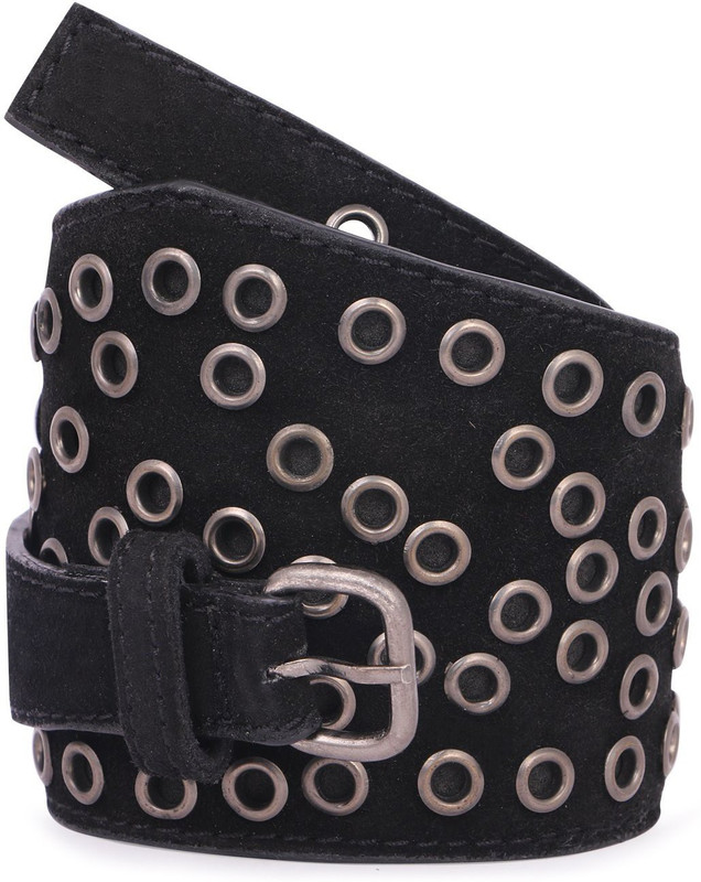 trysco Women Party, Casual Black Genuine Leather Belt