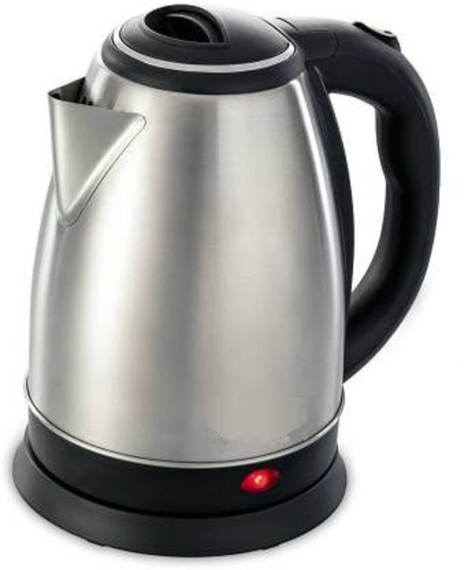 Zelenor Scarlett Hot Water Pot Portable Boiler Tea Coffee Warmer Heater Cordless Electric Kettle(1.8 L, Silver)