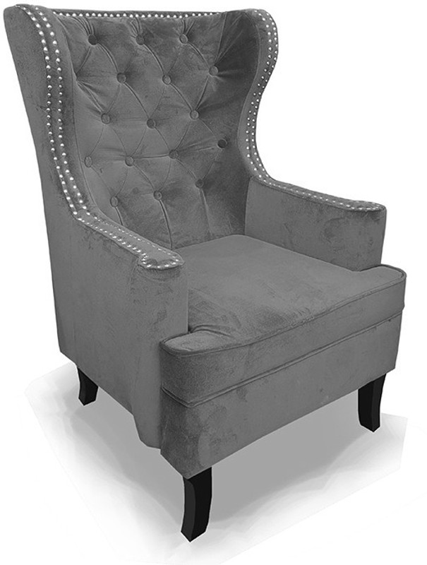 houzzcraft Fabric Living Room Chair(Finish Color - grey)