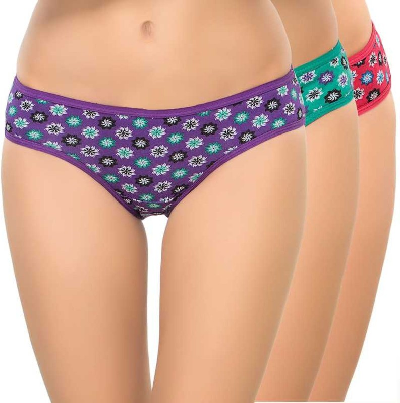 AJ FASHIONS Women Hipster Multicolor Panty(Pack of 3)