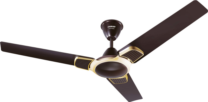 Eveready Mystique 1200mm Ceiling Fan 1200 mm 3 Blade Ceiling Fan(Maroon, Pack of 2)