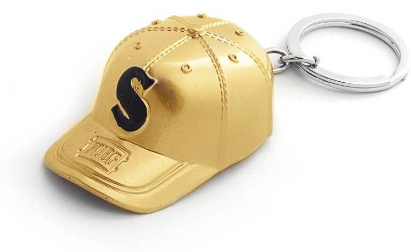 keycraze PUBG Stylish Cap Full Metal Gold Key Chain