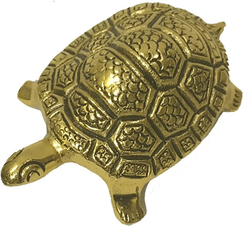 salvusappsolutions Golden Turtle Items | Decoration Items | Vastu Statue | Home Interior Decor Item | Fengshuei Table Decoration Idol | Best Gifts for Good Luck and Carrer | 2.5 INCH Decorative Showpiece  -  6 cm(Metal Alloy)