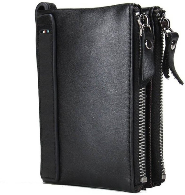 pidengbao Boys Black Artificial Leather Wallet(7 Card Slots)