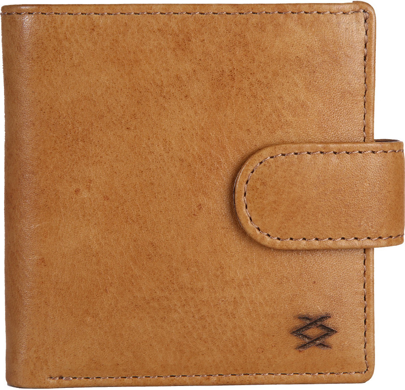 kompanero Men Casual Brown Genuine Leather Wallet(5 Card Slots)