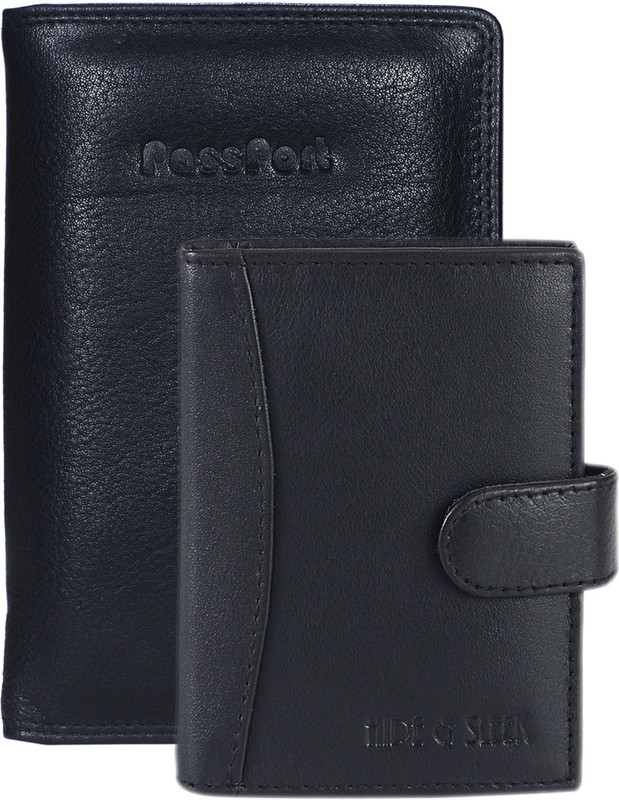 Hide & Sleek Men Multicolor Genuine Leather Document Holder(4 Card Slots)