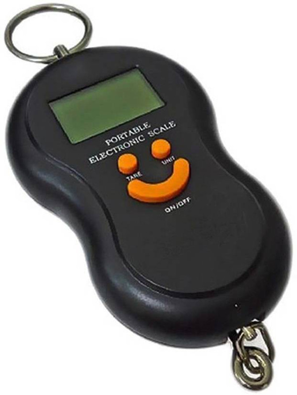 Rorian Smiley Pocket Weight Machine Digital 50 KG Travel Luggage Weighing Scale(Black)