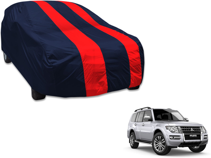 Flipkart SmartBuy Car Cover For Mitsubishi Pajero (Without Mirror Pockets)(Blue, Red)
