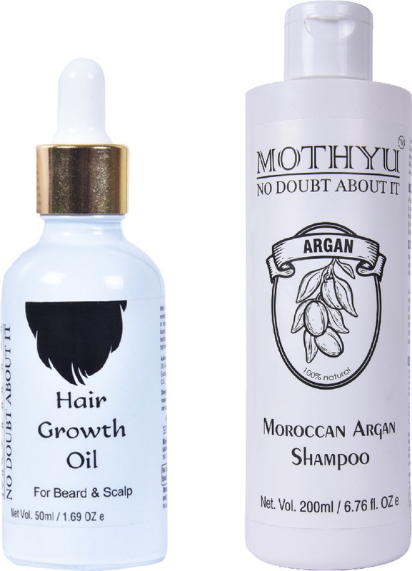 mothyu Hair Combo (Hair Growth Oil & Moroccan Argan Shampoo)(2 Items in the set)