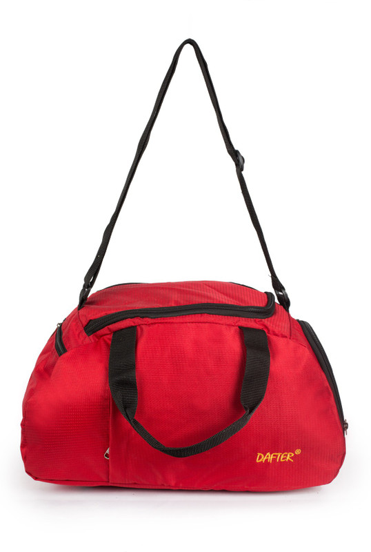 dafter 20 Inch Travelling Gym Bag with Shoes Pocket Gym Bag(Red)