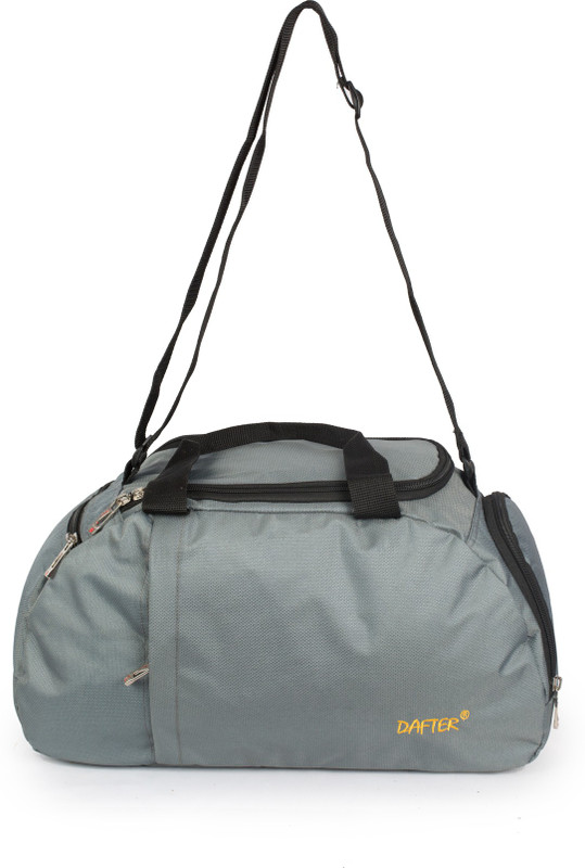 dafter 20 Inch Travelling Gym Bag with Shoes Pocket Gym Bag(Grey)