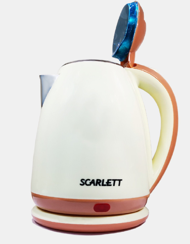 Scarlett SC-588 Hot Water Pot Portable Boiler Tea Coffee Warmer Heater Cordless Electric Kettle(2 L, Brown)