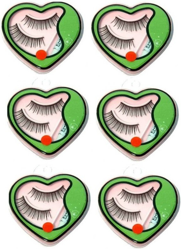 shree radhey goods eye lashes(Pack of 6)