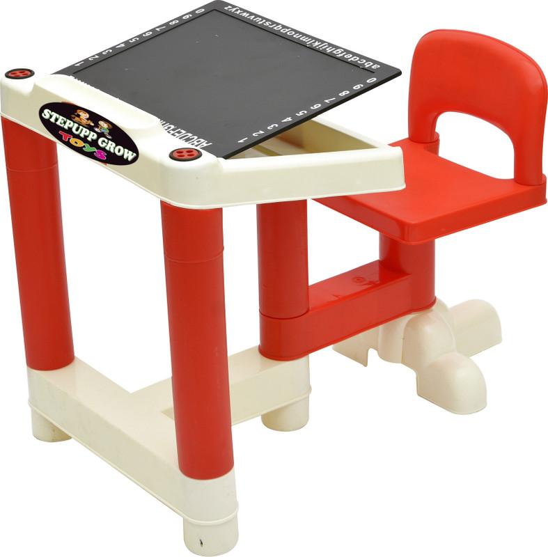 stepupp grow Plastic Desk Chair(Finish Color - RED)