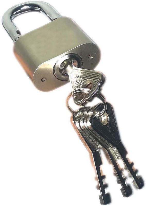 shop93 store Stainless steel top security lock Padlock(Silver)