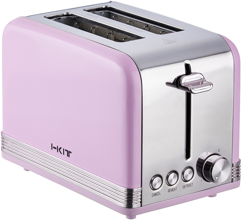 I-KIT TT2001 825 W Pop Up Toaster(Pink)