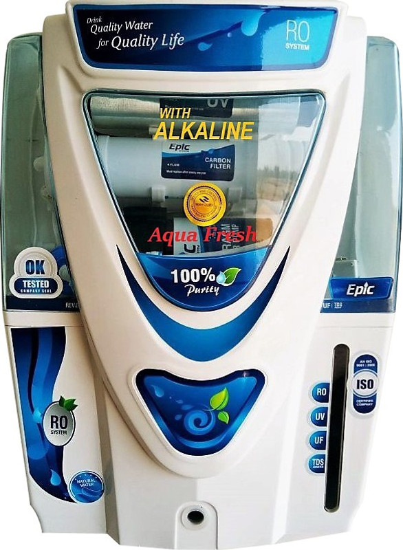 Aqua Fresh EPIC ALKALINE RO+UV+UF+TDS 15 L 15 L RO + UV + MP + MTDS Water Purifier(White, Blue)