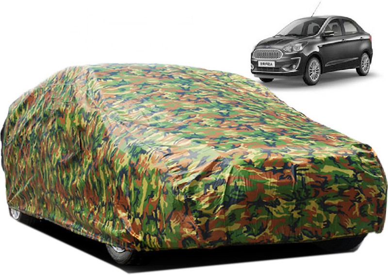 dzirejunction Car Cover For Ford Aspire (Without Mirror Pockets)(Multicolor)