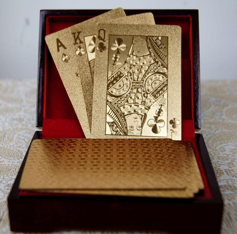 sona swiss Playing Card Gold Plated(Gold)