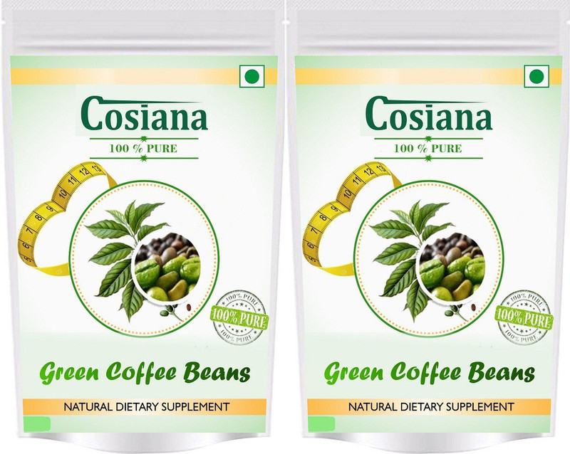 cosiana Best Quality Organic Green Coffee Beans for Weight Management 400 gm( pack of 2) Instant Coffee(2 x 400 g)