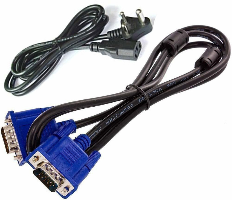 nish 5Pin VGA and Power Cable Combo Set(Black)