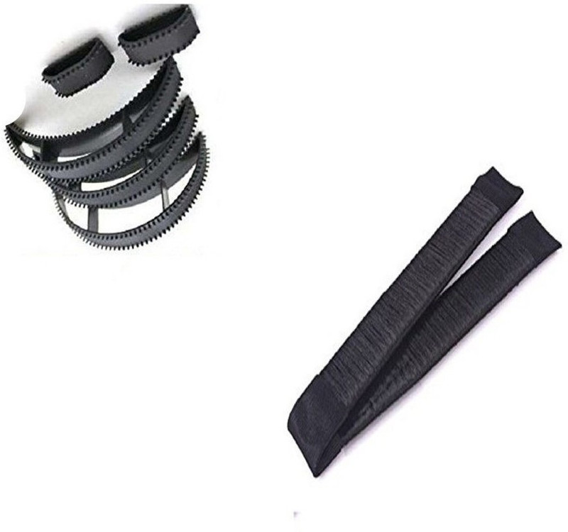 sr enterprises hair scale donuts juda bun and bumpits puff maker [pack of 6pcs] 6 hair hold Hair Volumizer plastic tools(1 g)