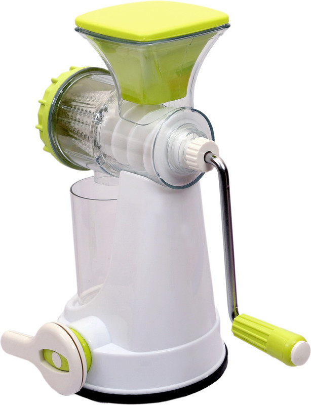 kitchen storz Manual Polypropylene Hand Juicer | Manual Hand Juicer Mixer Grinder with Steel Handle | Smart Fruit & Vegetable Plastic Hand Juicer(Green Pack of 1)