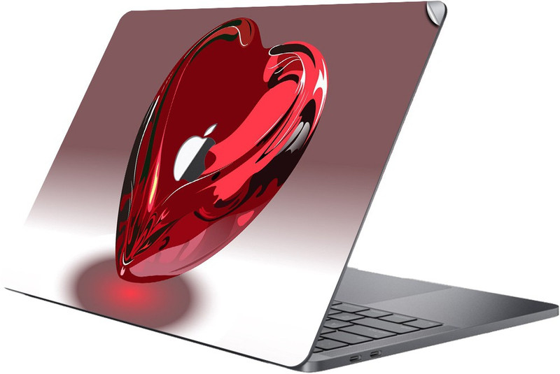 GADGETS WRAP MCBK-GW5327 - Printed Heart Crystal Skin Top Only For Apple Macbook 12 inch Vinyl Laptop Decal 12